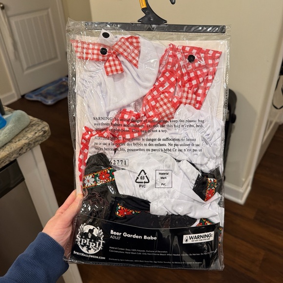 Spirit Beer Garden Babe Costume - Red, Black, and White - Picture 2 of 2